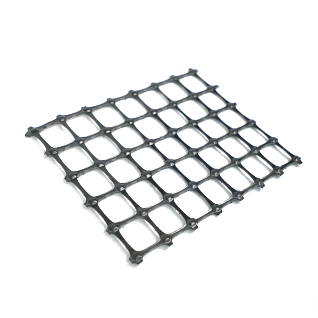 Fabrik ISO-Boden-Steigung ummauert Verstärkungshochfestes Polyester schwarzes Kies-Gitter Geogrid 50-50kn