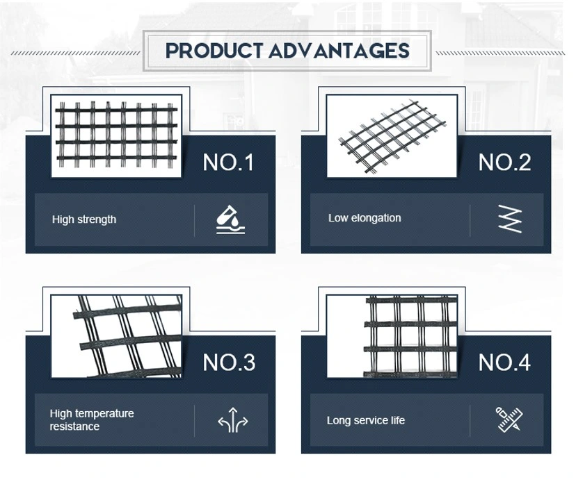 Bitumenbeschichtetes Glasfaser-Geotextil-Geogitter für Rawilway-Fundament 1