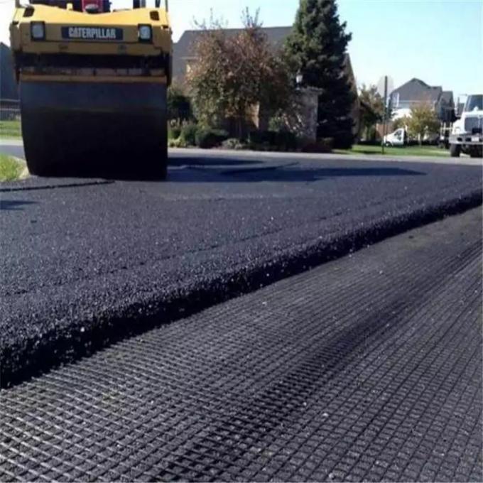 Autobahnen / Eisenbahnen / Flughäfen Glasfaser Geotextil Geogrid Bitumen beschichtet Glasfaser Geogrid 7