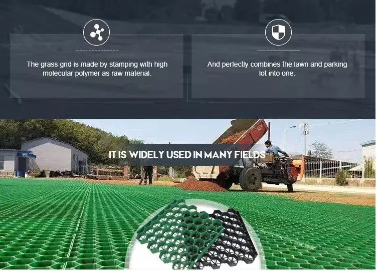 Gras-Schutz-Matten HDPE Plastikgitter-Straßenbetoniermaschinen für Grundverstärkungssystem 7