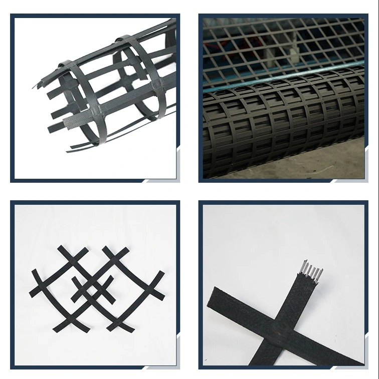 Stahl-Plastik-Geogrid für stabilisierte Kiesoberflächenunterlage und Verstärkungsnetz 1