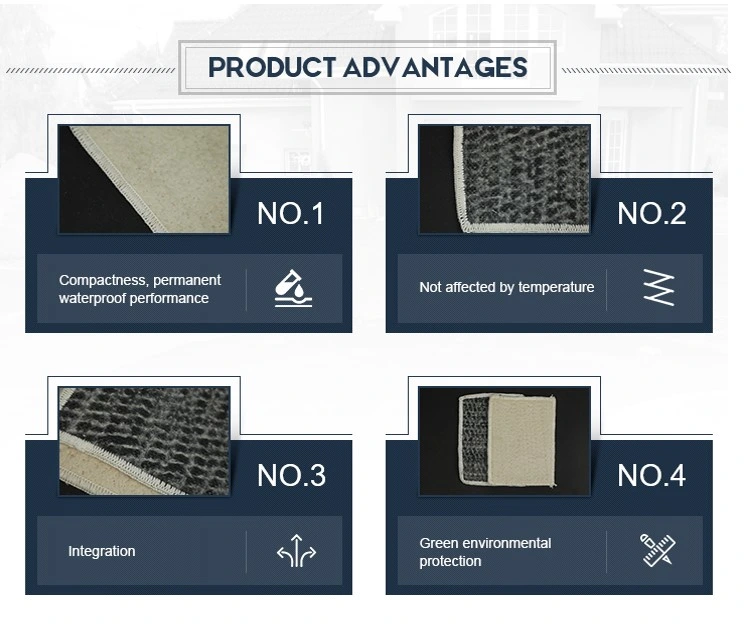 Wasserdichte Natriumbentonit-Liner Geosynthetische Ton-Liner für Deponienprojekt 3