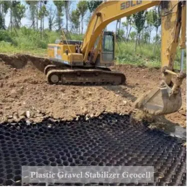 HDPE schwarz, perforiert, texturisiert, steil stabil, Geozellen, Geozellen für den Bauwesen 2