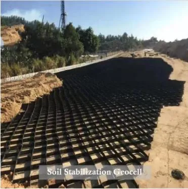 HDPE schwarz, perforiert, texturisiert, steil stabil, Geozellen, Geozellen für den Bauwesen 3