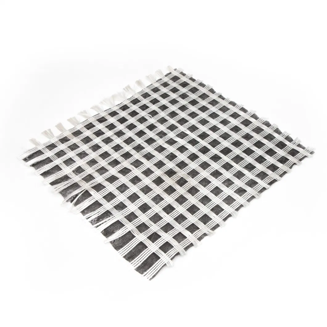 Zusammengesetztes Biaksial-Glasfaser-Geogrid mit Geotextil für Bodenverstärkung/Straßenbaumaterial Geocompos 4