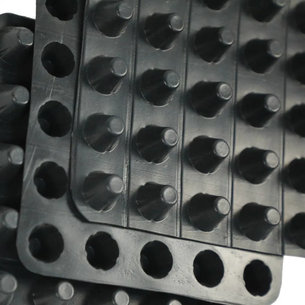 Projekt zur Vergrößerung der Abwassermembran mit Grübchen PVC Perforierter Abwasserbrett Grundarbeiten Wasserlösung Wasserlösung 5