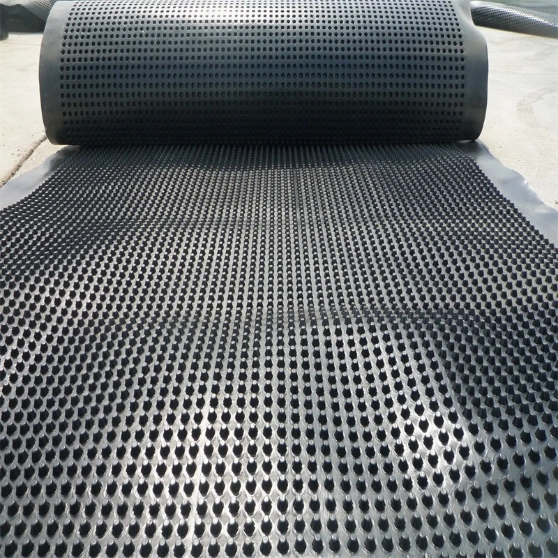 Projekt zur Vergrößerung der Abwassermembran mit Grübchen PVC Perforierter Abwasserbrett Grundarbeiten Wasserlösung Wasserlösung 10