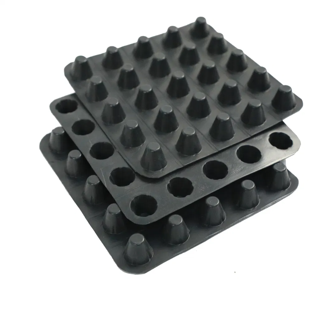 Projekt zur Vergrößerung der Abwassermembran mit Grübchen PVC Perforierter Abwasserbrett Grundarbeiten Wasserlösung Wasserlösung 12
