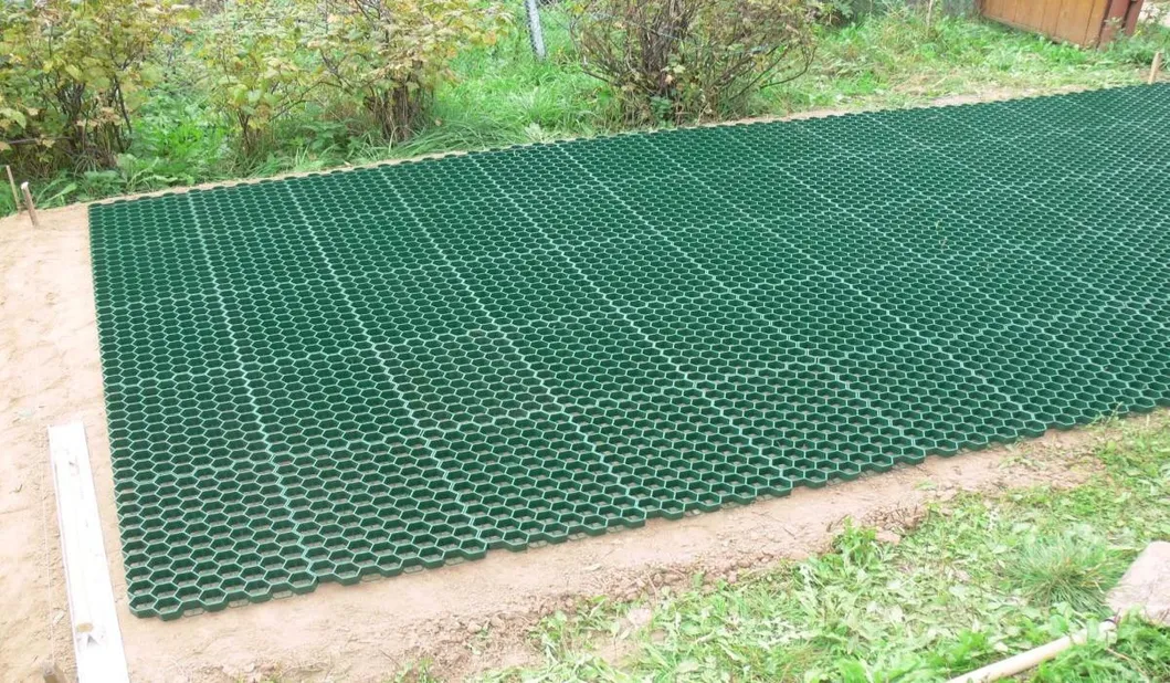 HDPE-Plastik-Grasstabilisator für Parkplatz Außendach Garten Durchlässige Pflastersteine 8