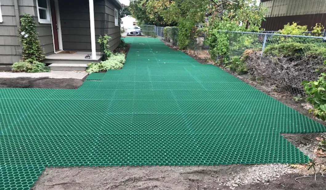 HDPE-Plastik-Grasstabilisator für Parkplatz Außendach Garten Durchlässige Pflastersteine 9