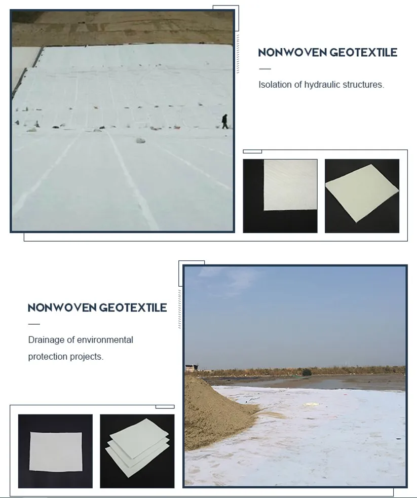 Pet/PP Spinnvlies-Geotextil für Stauseen, künstliche Seen, Absetzteiche, Deponien, Filtration, Isolation 1