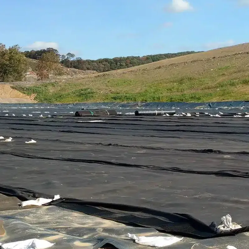 Fabrikpreis 100% reines hochdichtes Polyethylen Anti-Versickerung wasserdichte glatte strukturierte HDPE-Geomembran Teichfolie für Deponie Bergbau Damm Wasser See Teichauskleidung 0