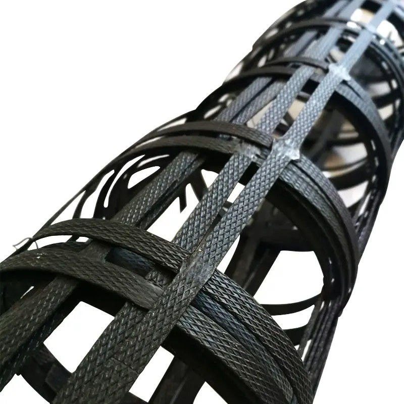 Schweißende zweiachsige integrale Geogrid Produkte Stahlzusammengesetzte PlastikGeotextilien Geogrid