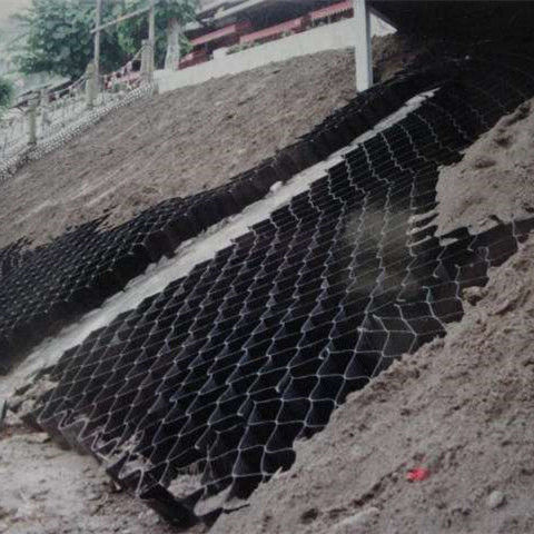 Geocell aus textierten/perforierten HDPE-Plastikfolien zum Schutz von Kanalverschrägungen