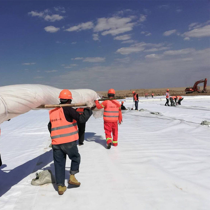 Hochfeste Geosynthetik Material Straßenbelag Straßenbau PP PET Faser Geotextilien Preis