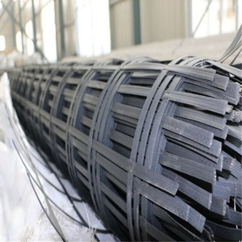 80kn Stahl-Plastik-Geogrid mit Säure- und Alkalibeständigkeit für Abhangschutz