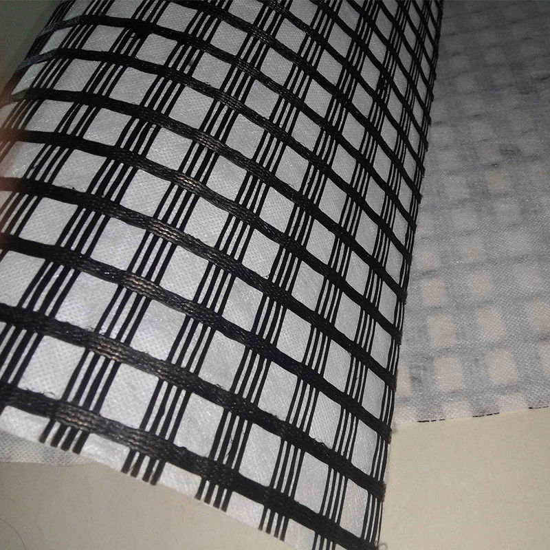 Zusammengesetztes Biaksial-Glasfaser-Geogrid mit Geotextil für Bodenverstärkung/Straßenbaumaterial Geocompos