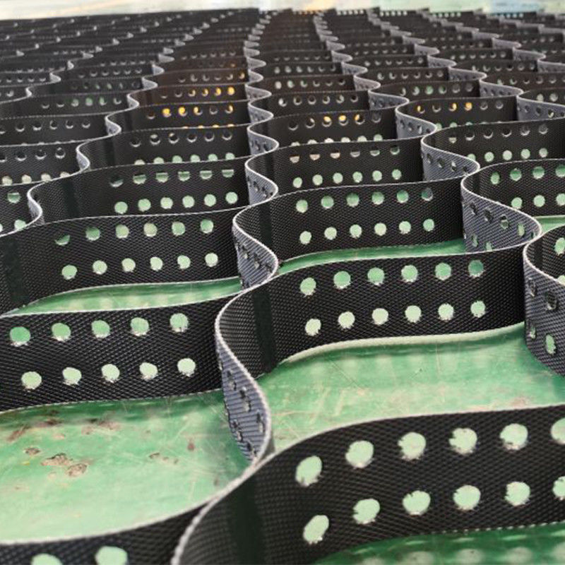HDPE Gravel Grid Material System Anfahrt Textured Geocell Für Straßenverstärkung Grünnetz Pflastern