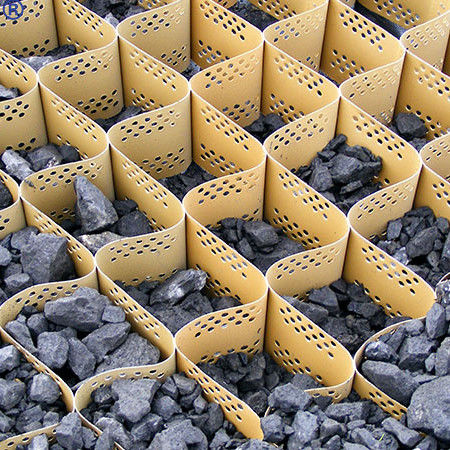 HDPE Gravel Grid Material System Anfahrt Textured Geocell Für Straßenverstärkung Grünnetz Pflastern