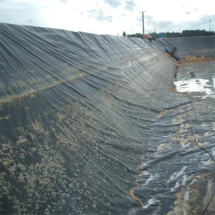 HDPE-Geomembran-Wasserdichtungs-Liner / Pool-Liner / Georid-Straßenbaumaterial Deponien Biogas-Digester
