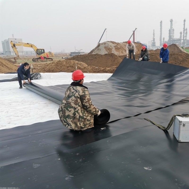 HDPE-Geomembran-Wasserdichtungs-Liner / Pool-Liner / Georid-Straßenbaumaterial Deponien Biogas-Digester