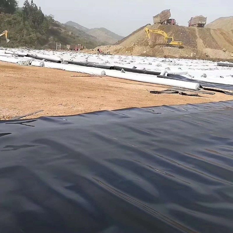 HDPE-Geomembran-Wasserdichtungs-Liner / Pool-Liner / Georid-Straßenbaumaterial Deponien Biogas-Digester