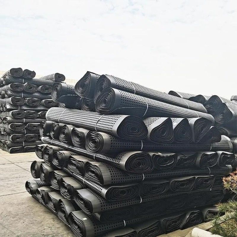 Projekt zur Vergrößerung der Abwassermembran mit Grübchen PVC Perforierter Abwasserbrett Grundarbeiten Wasserlösung Wasserlösung