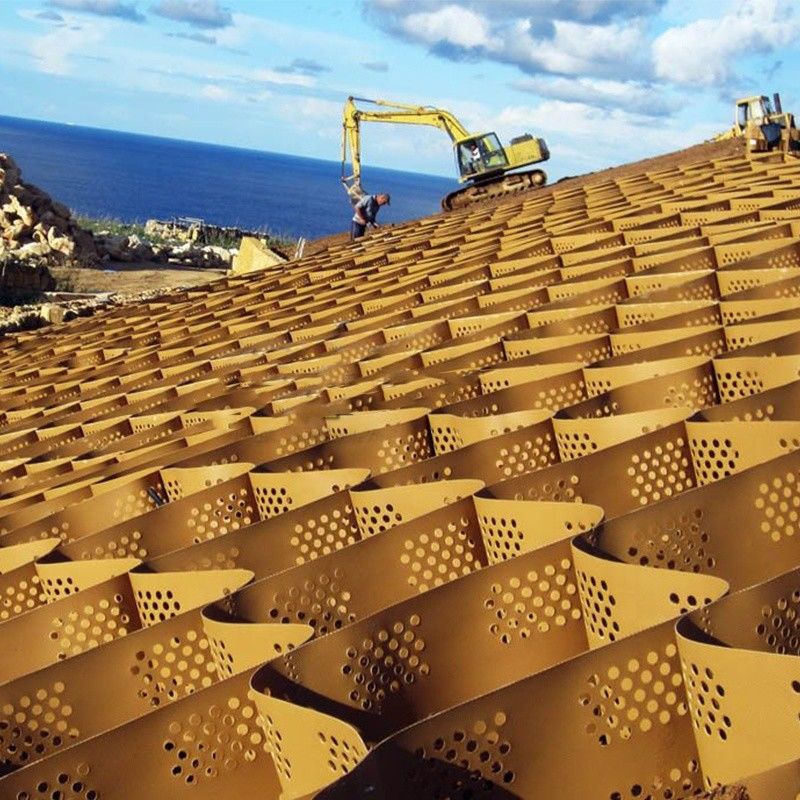 HDPE-Geozelle Gravel Bodenstabilisator Parkplatz Kunststoff Honigtuch-Gitter Grashöhle Paver-Gitter für Einfahrt Betonstraße