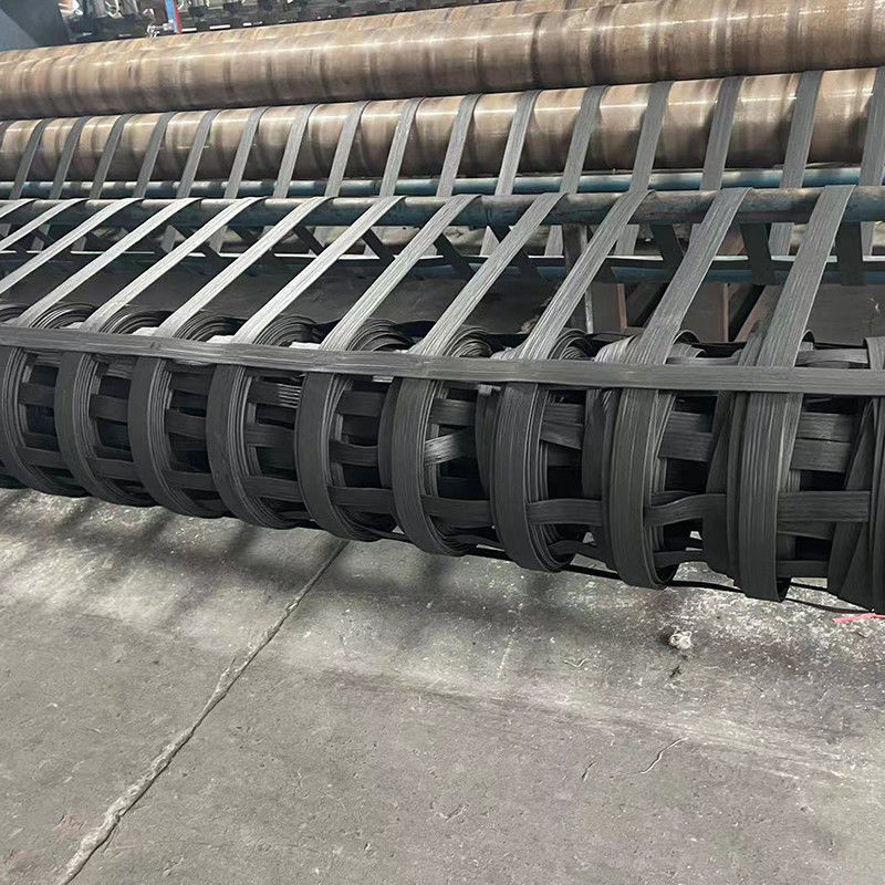 Faserverstärktes Kunststoff-Geogrid Hochfestigkeit Polyester Bixial Geogrid Faser-Kunststoff-Geogrid für den Straßenbau
