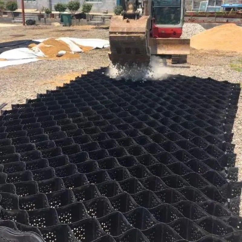 Hohe Honighals-Schwarze HDPE Geocell Verstärkung Auffahrt für Straßen Kies Stabilisator Gitter Stützwand Damm