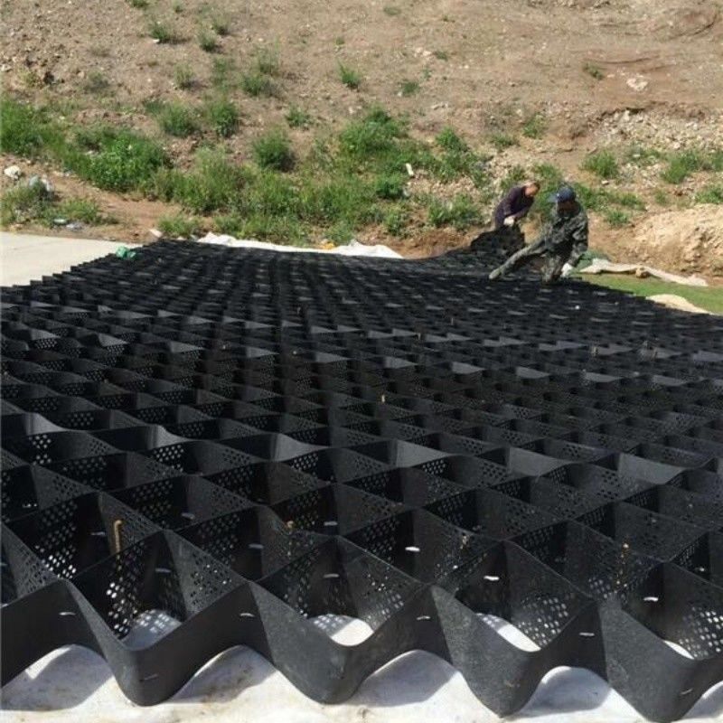 Hohe Honighals-Schwarze HDPE Geocell Verstärkung Auffahrt für Straßen Kies Stabilisator Gitter Stützwand Damm