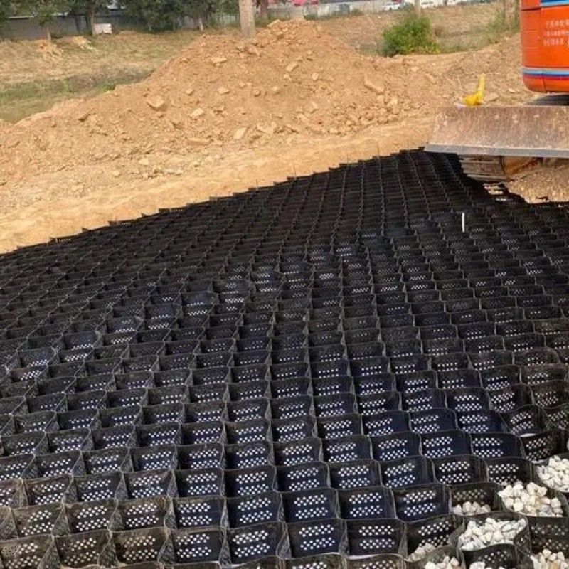 Hohe Honighals-Schwarze HDPE Geocell Verstärkung Auffahrt für Straßen Kies Stabilisator Gitter Stützwand Damm