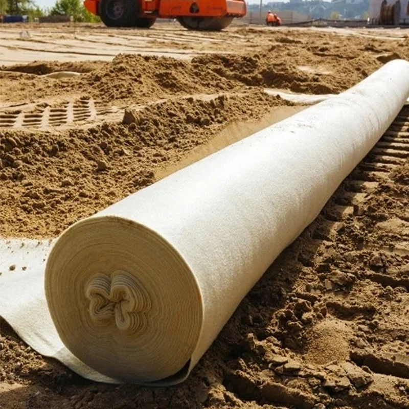 PET-Polyester Lange Fasern Nichtgewebte Nadel durchbohrt Polyester Geotextil Nichtgewebe Geotextil für Straßenbelag