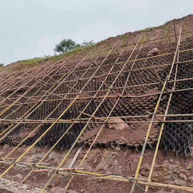 Bodenverstärkung Zellsystem Geocell Grave Grid System HDPE / PP Geocell für Straßenbeete