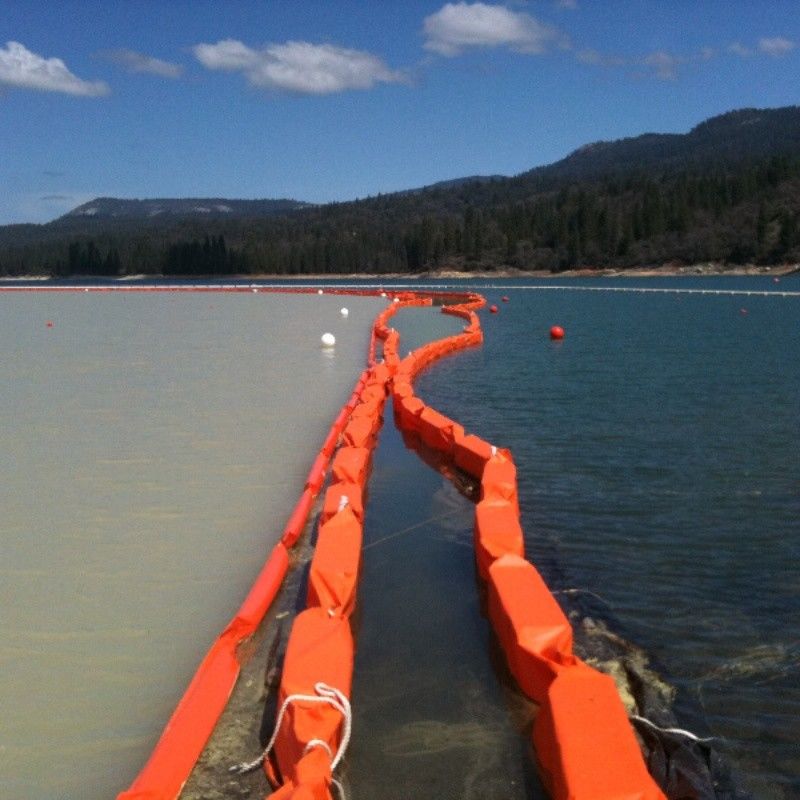 Durchlässige Wasser-Floating Silt Vorhang PVC Silt Vorhang Boom Silt Vorhang PVC Öl Boom Öl Eindämmung Zaun Silt Vorhang