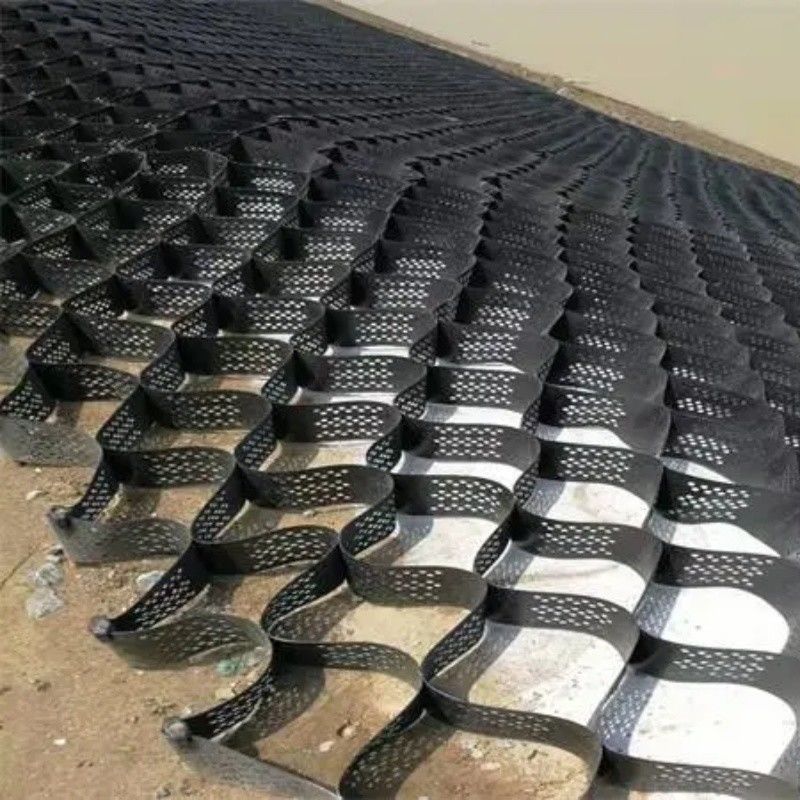 250mm 75mm 100mm 150mm Hdpe Geocell Hochtextured HDPE Honiggewirbelter Kiesgitter Kunststoff Geocell Direktpreis