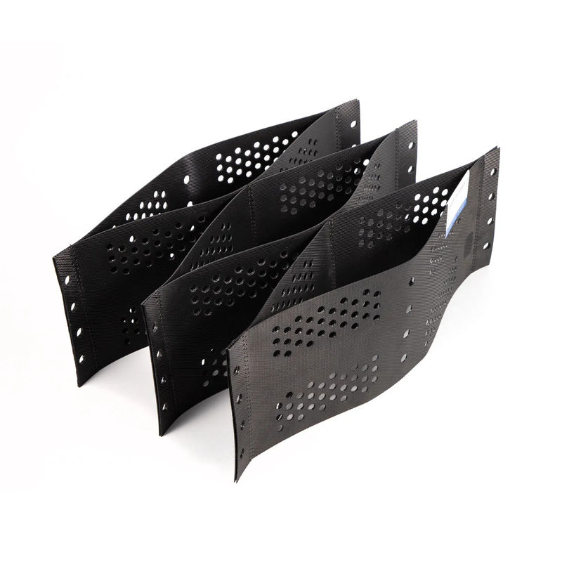 250mm 75mm 100mm 150mm Hdpe Geocell Hochtextured HDPE Honiggewirbelter Kiesgitter Kunststoff Geocell Direktpreis