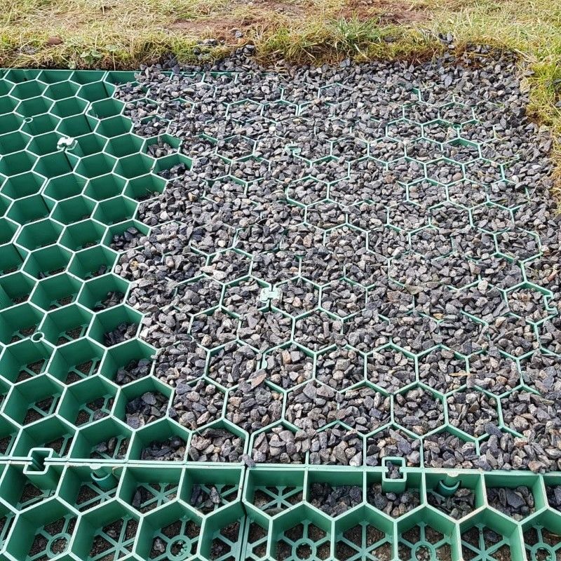 Grass Paver Mat Kunststoffgrasgitter Rasenfläche Kiesverklappungsgitter Einfahrtgitter für Kiesgrasgitter