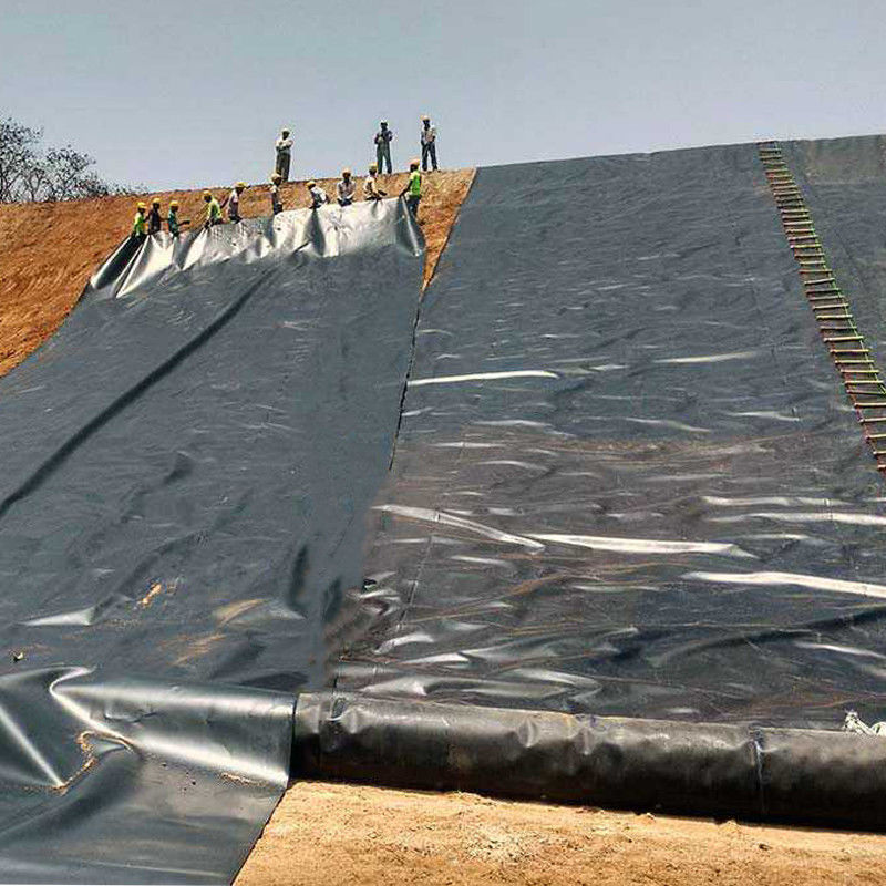 0.75mm 1mm anti-Seepage Leakproof Glatte HDPE Geomembran Teich Liner für Abfallentsorgung