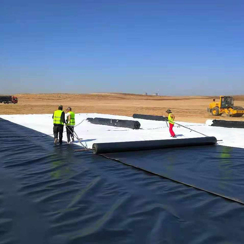 0.75mm 1mm anti-Seepage Leakproof Glatte HDPE Geomembran Teich Liner für Abfallentsorgung