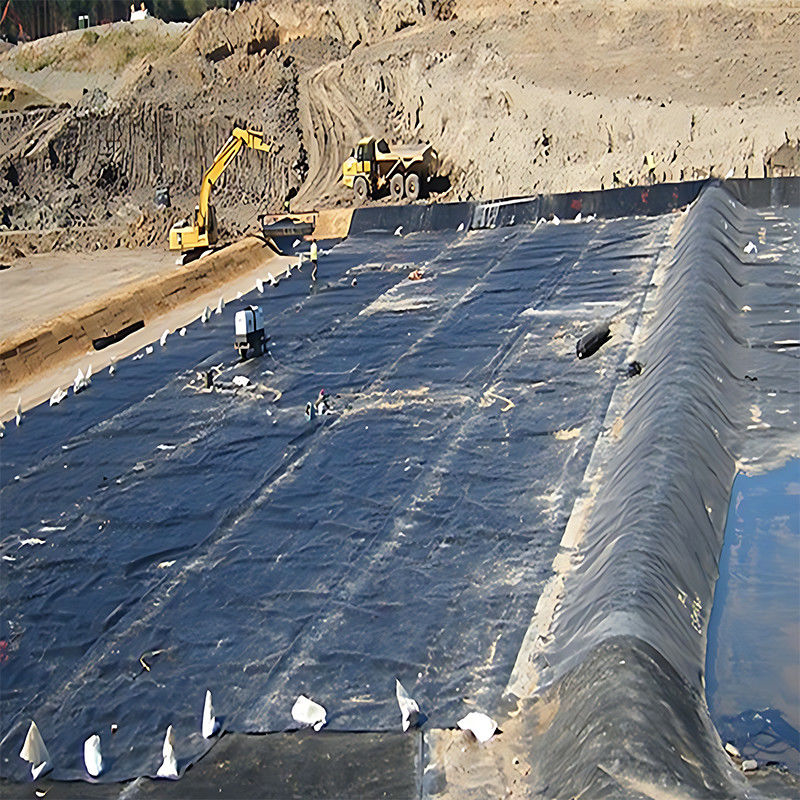 HDPE-Geomembran-Teichfolien mit einer Dicke von 1,0 mm und 100% neuem Material für den Wasserkanal