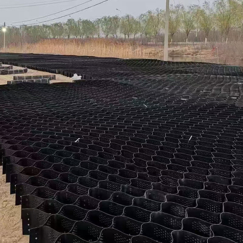 Texturisierte mit Löchern Hochzell-Confinement-System Honeycomb HDPE Geocell für die Straße Fundament Hangschutz Parkplatz Auffahrt Stützmauer