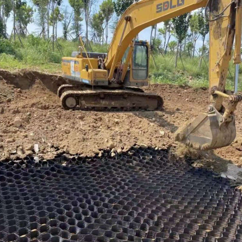 Texturisierte mit Löchern Hochzell-Confinement-System Honeycomb HDPE Geocell für die Straße Fundament Hangschutz Parkplatz Auffahrt Stützmauer