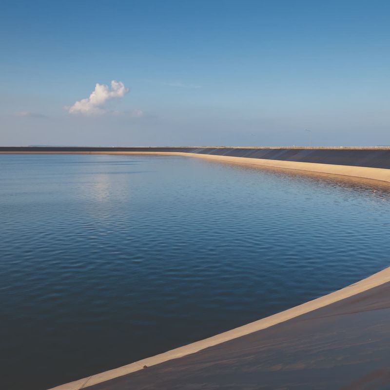 Langlebige Anti-UV-Geomembran-Teichfolie Fischfarm Schwarze Folie für Damm Künstliche See Verwendung