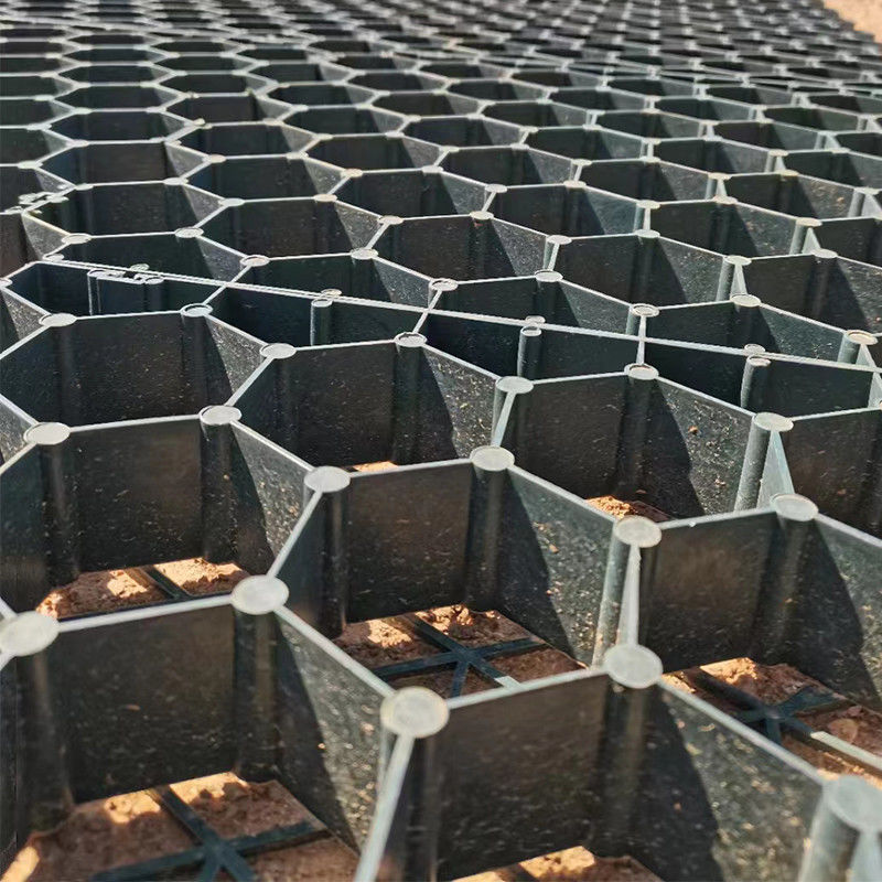 Bodenverstärkungsgitter Schotter Kunststoffgrasgitter/Stabilisierungsgasgitter Kunststoffhexagonalgrasgitter