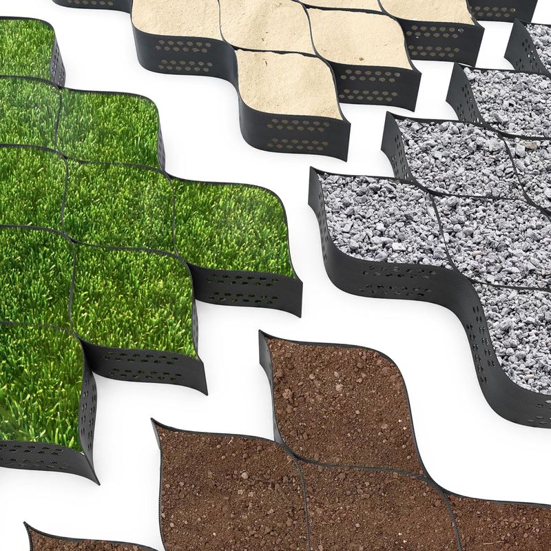 HDPE-Kunststoff-Geozelle Pflastergitter HDPE-Geozelle für Weichbodensanierung Kostengünstige Kiesstabilisierungs-Geozelle im Straßenbau