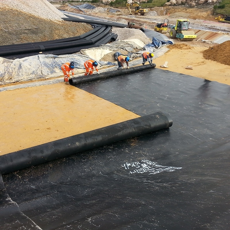 HDPE-Geomembranfolie für Aquakultur, Fischzucht, Teich, Damm, Pool und Wasserauffangbecken