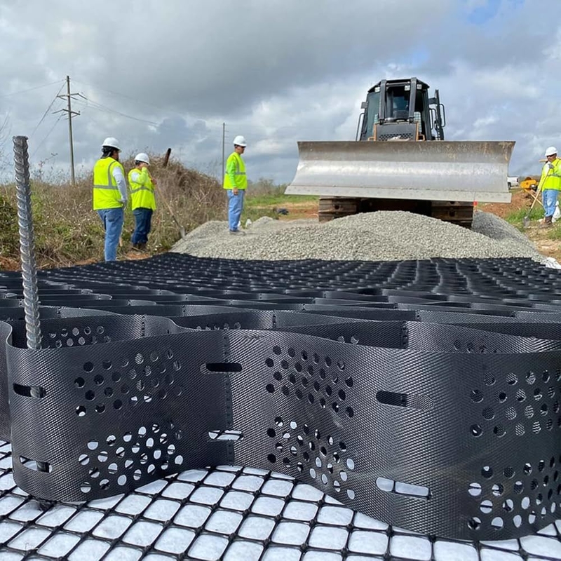 Langlebige HDPE-Geozellen Glatte Oberfläche HDPE-Geozelle für Auffahrten Erosionskontrolle für Hänge Stützwand