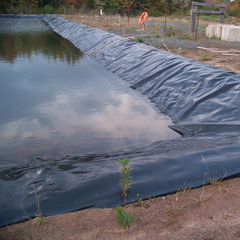 Outdoor-Polyethylen-Fischfarm-Geomembran-Teichfolie HDPE-Abdichtungsfolie Große Teichfolie Wasserdichte Geomembran-Teichfolie