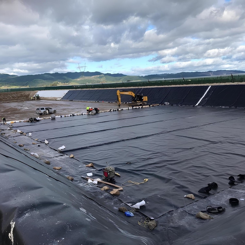 Outdoor-Polyethylen-Fischfarm-Geomembran-Teichfolie HDPE-Abdichtungsfolie Große Teichfolie Wasserdichte Geomembran-Teichfolie